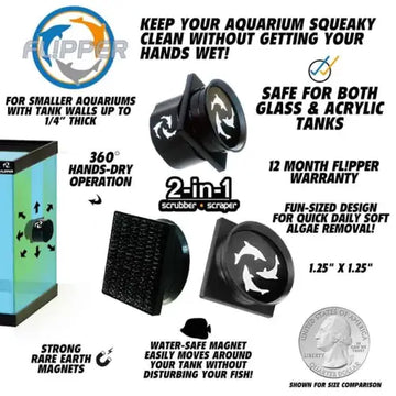 Flipper PICO Magnet Cleaner (6mm glass) - Akvaarion puhdistustarvikkeet